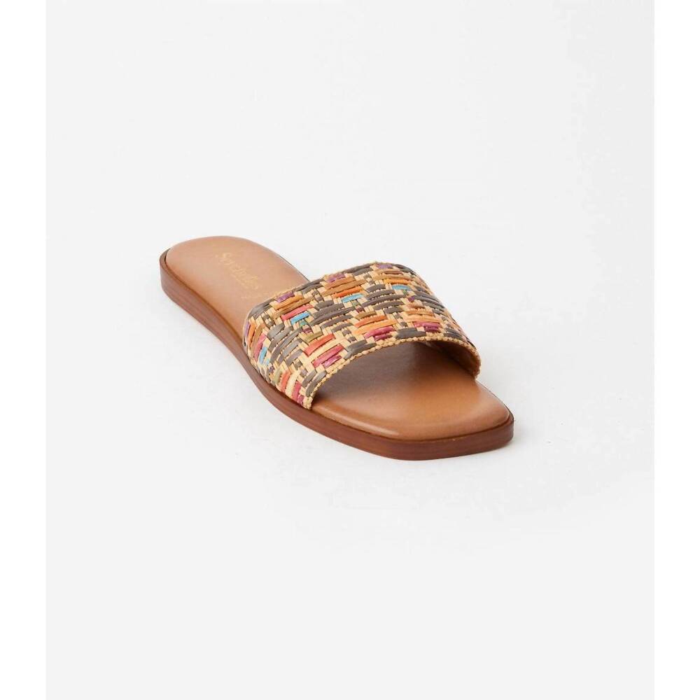 NEW SEYCHELLES women's palm oasis slide sandals in multicolor